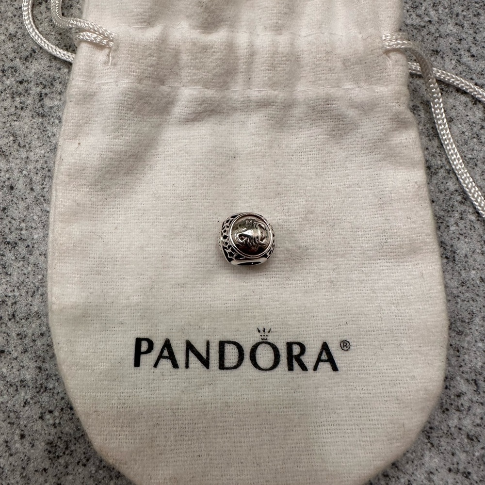 Sterling zodiac sign Scorpion charm